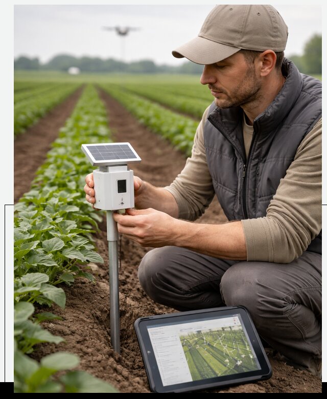 IoT мониторинг сельскохозяйственных полей и контроля в Ногинске